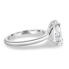 Dual Stone Toi et Moi Ring in Pear and Radiant Cuts Lab Grown Diamond