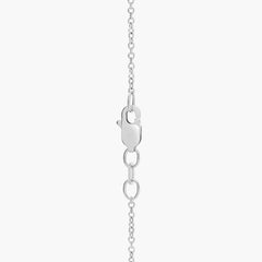 Elegant Alternating Baguette And Round Half Eternity Diamond Necklace