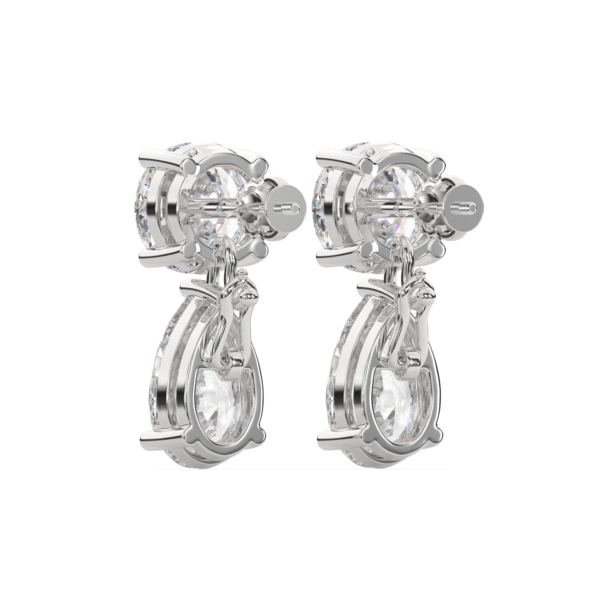 Classic Lab Grown Diamond Tear Drop Earring