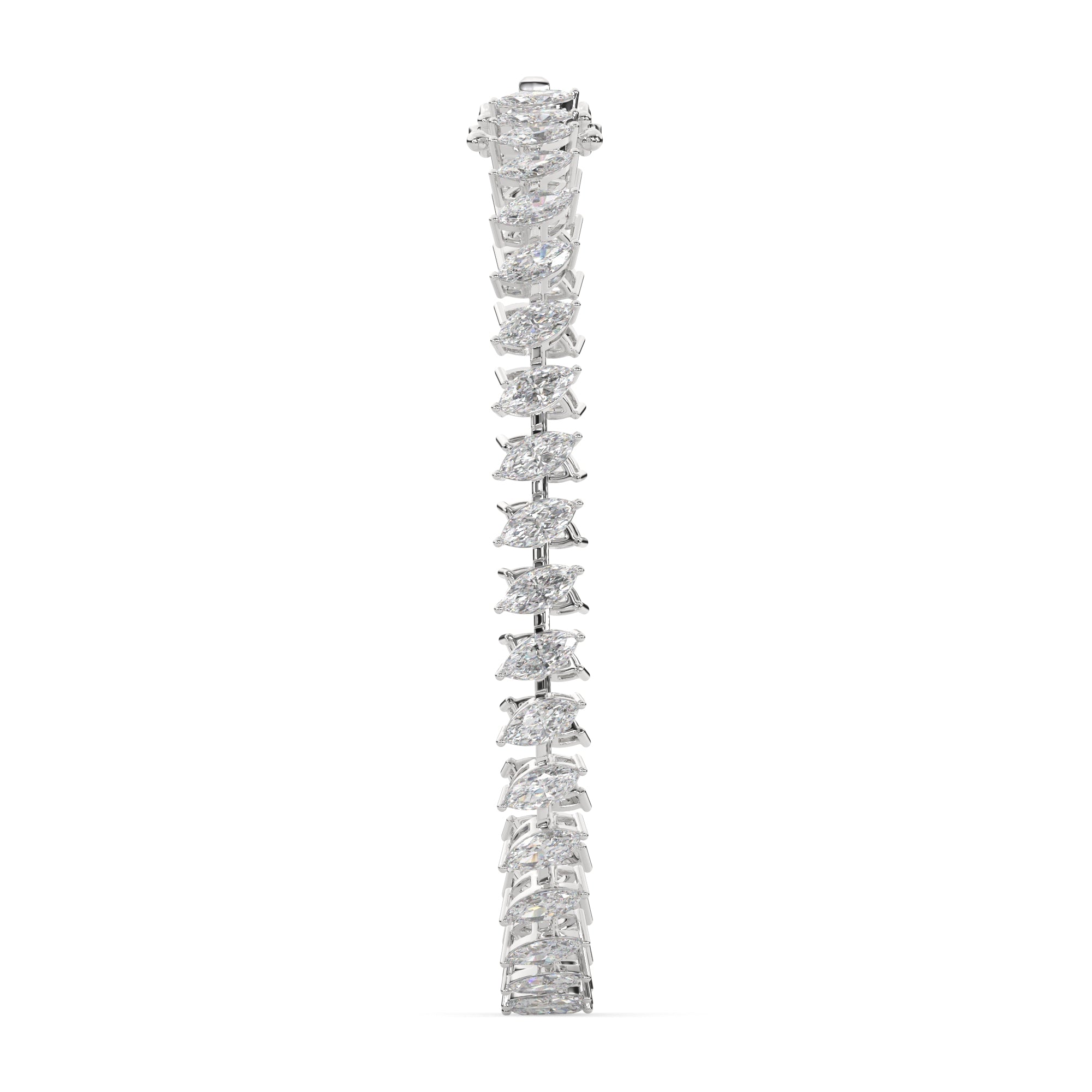 Delicate Marquise Lab Grown Diamond Tennis Bracelet