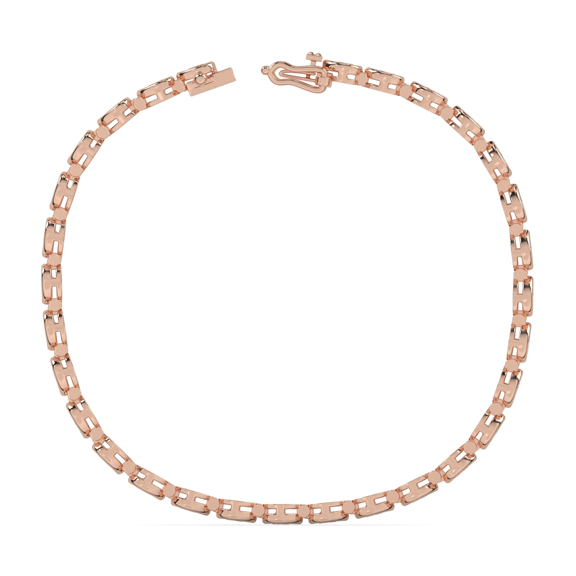 6.10 CTW Pear Lab Diamond Classic Bezel Tennis Bracelet