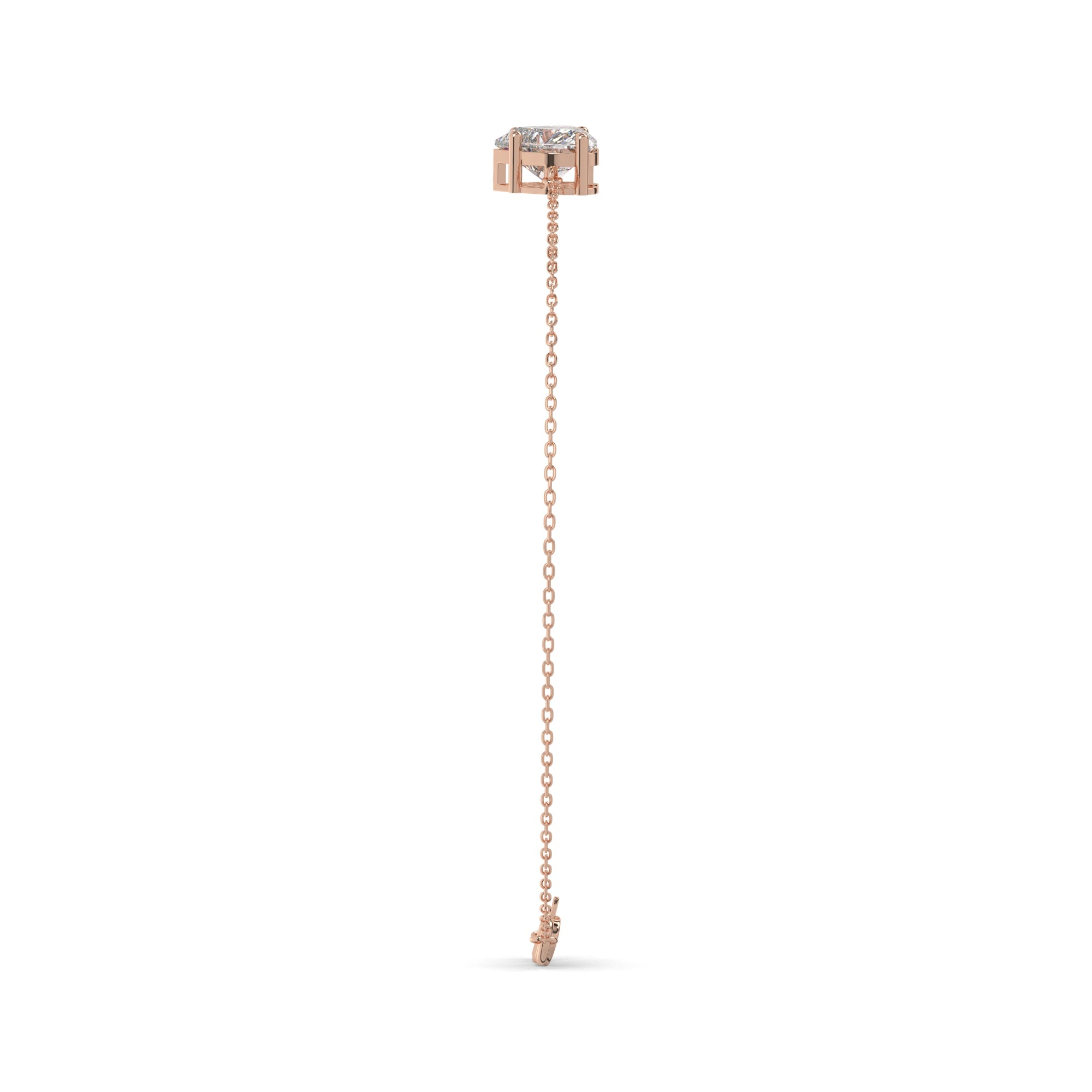 Heart Lab Diamond Solitaire Bracelet
