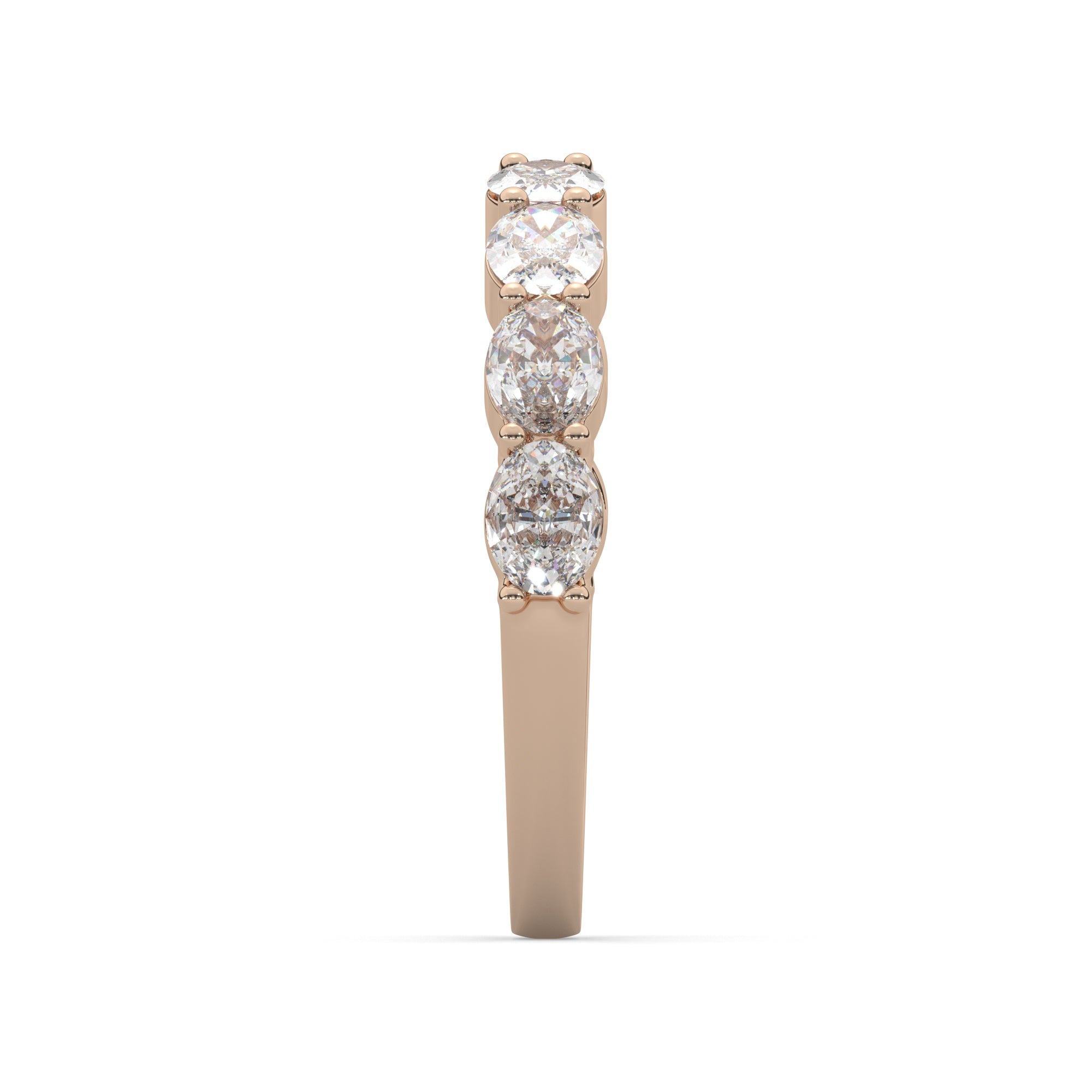 1.20 CTW Oval Half Eternity Ring
