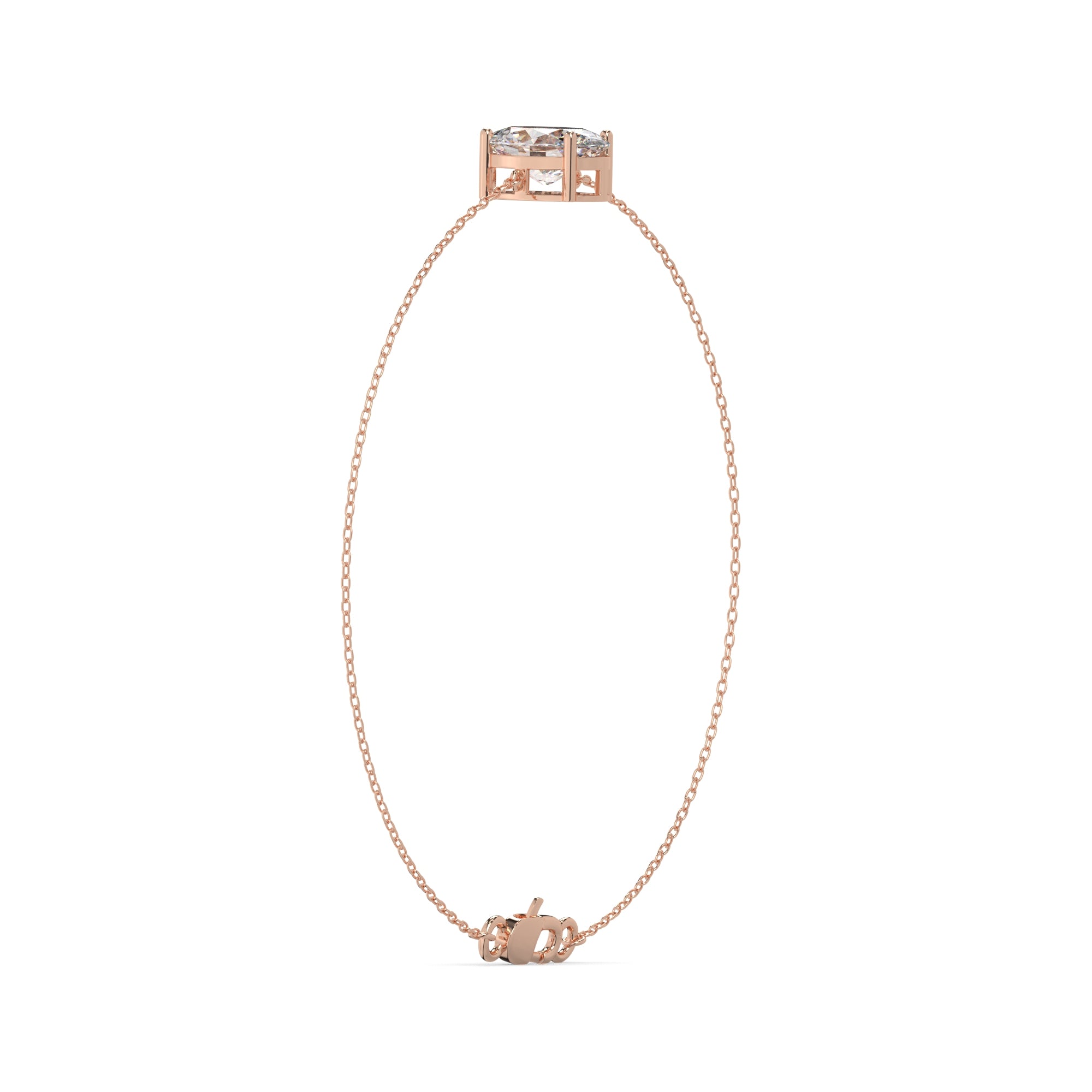 Oval Lab Diamond Solitaire Bracelet