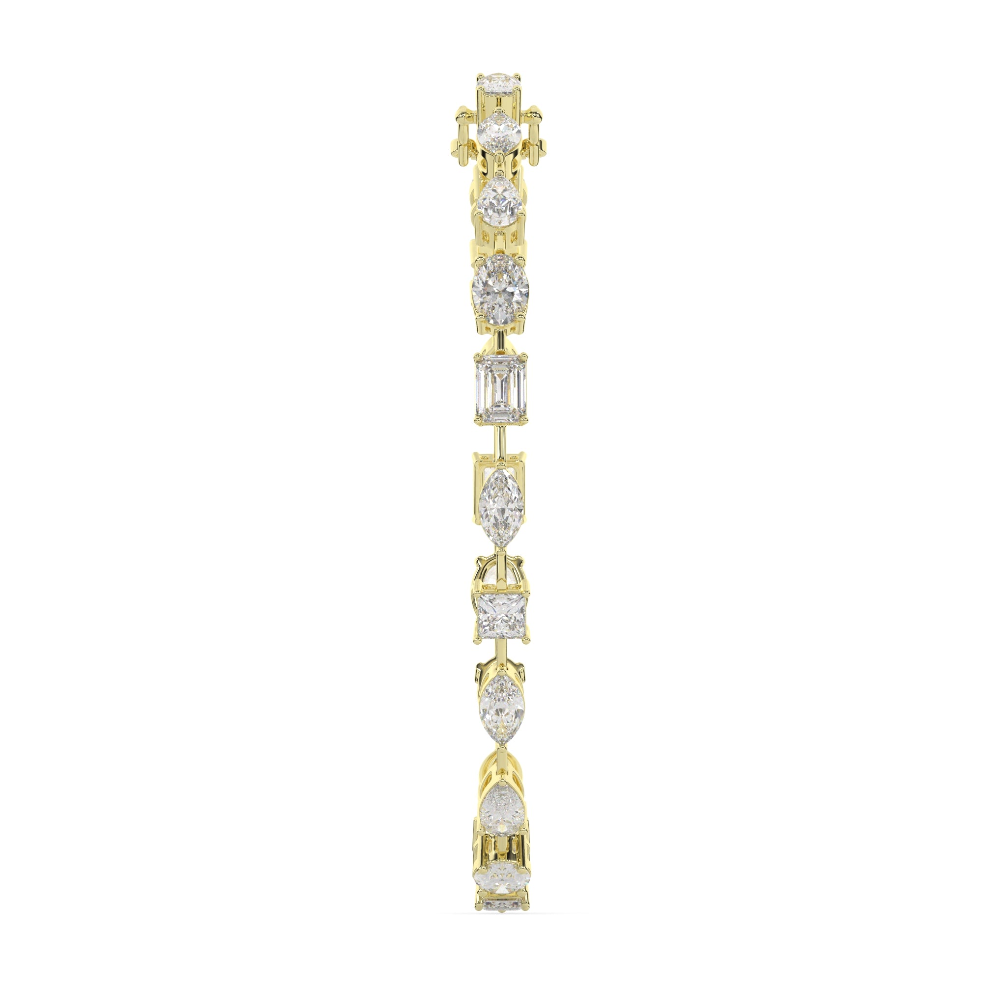 9.90 CTW Multishape Lab Grown Diamond Tennis Bracelet