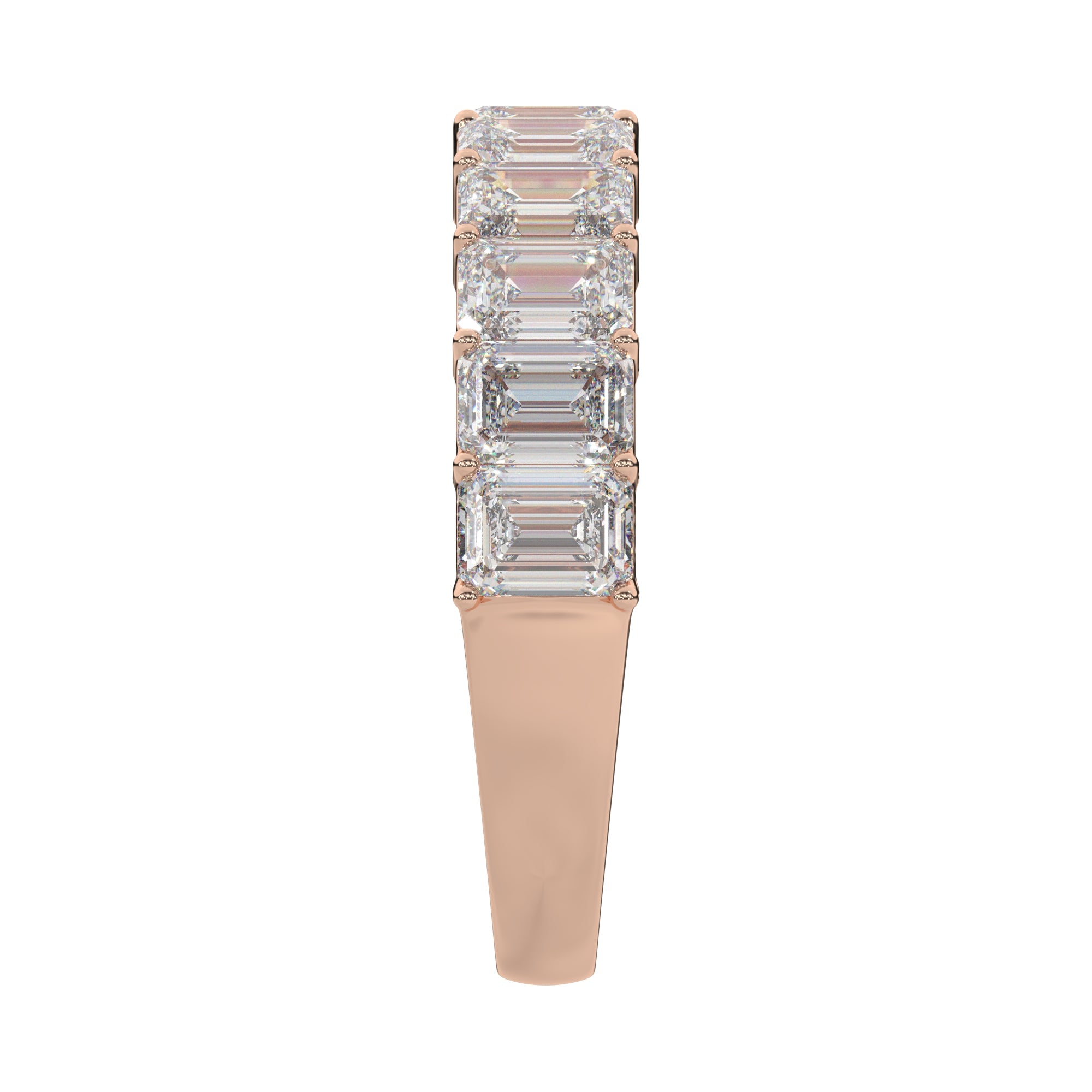 2.75 CTW Emerald Half Eternity Ring