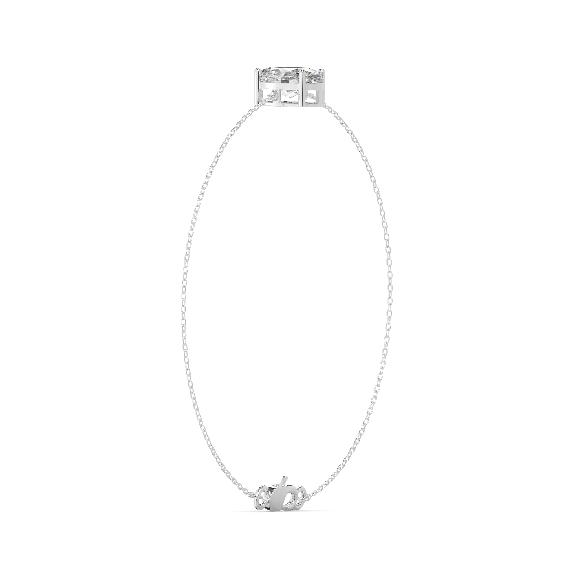 Oval Lab Diamond Solitaire Bracelet