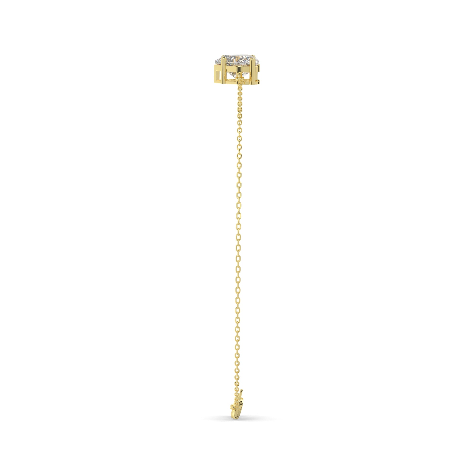 Heart Lab Diamond Solitaire Bracelet