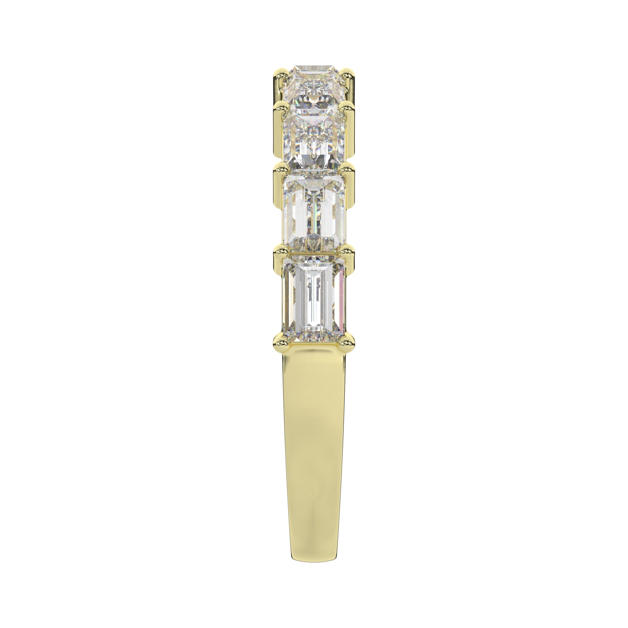 1.35 CTW Baguette Half Eternity Ring