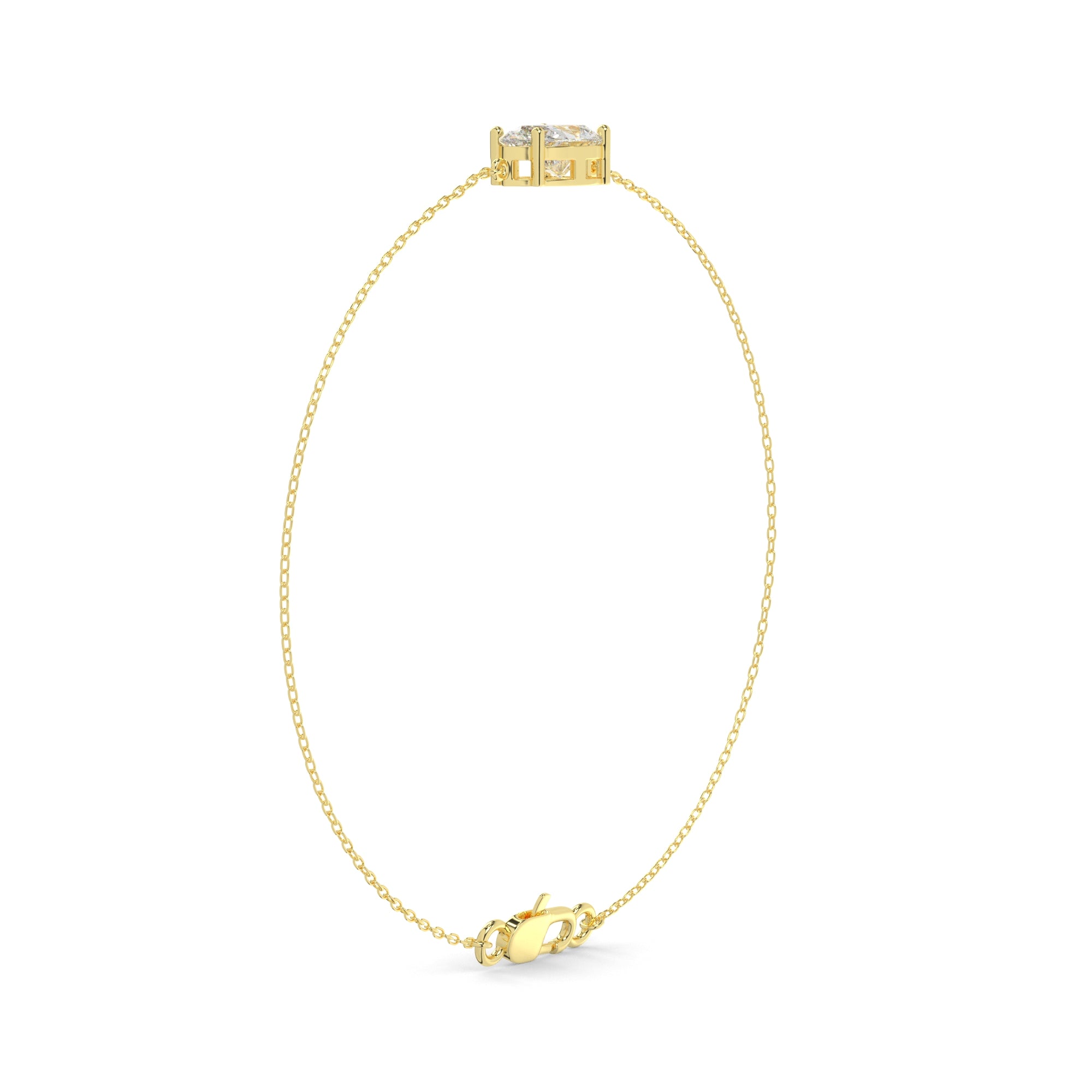 Pear Lab Diamond Solitaire Beacelet