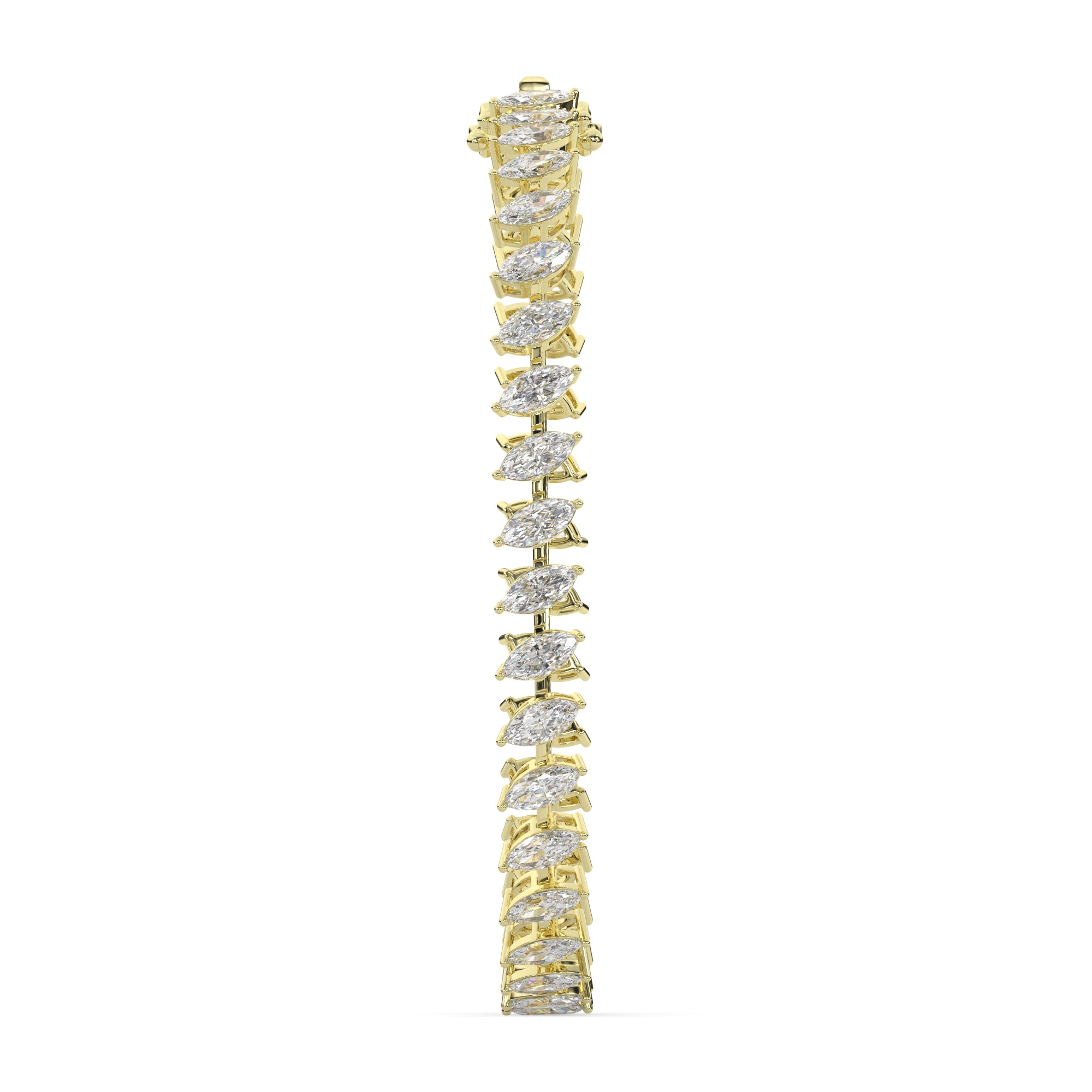 Delicate Marquise Lab Grown Diamond Tennis Bracelet