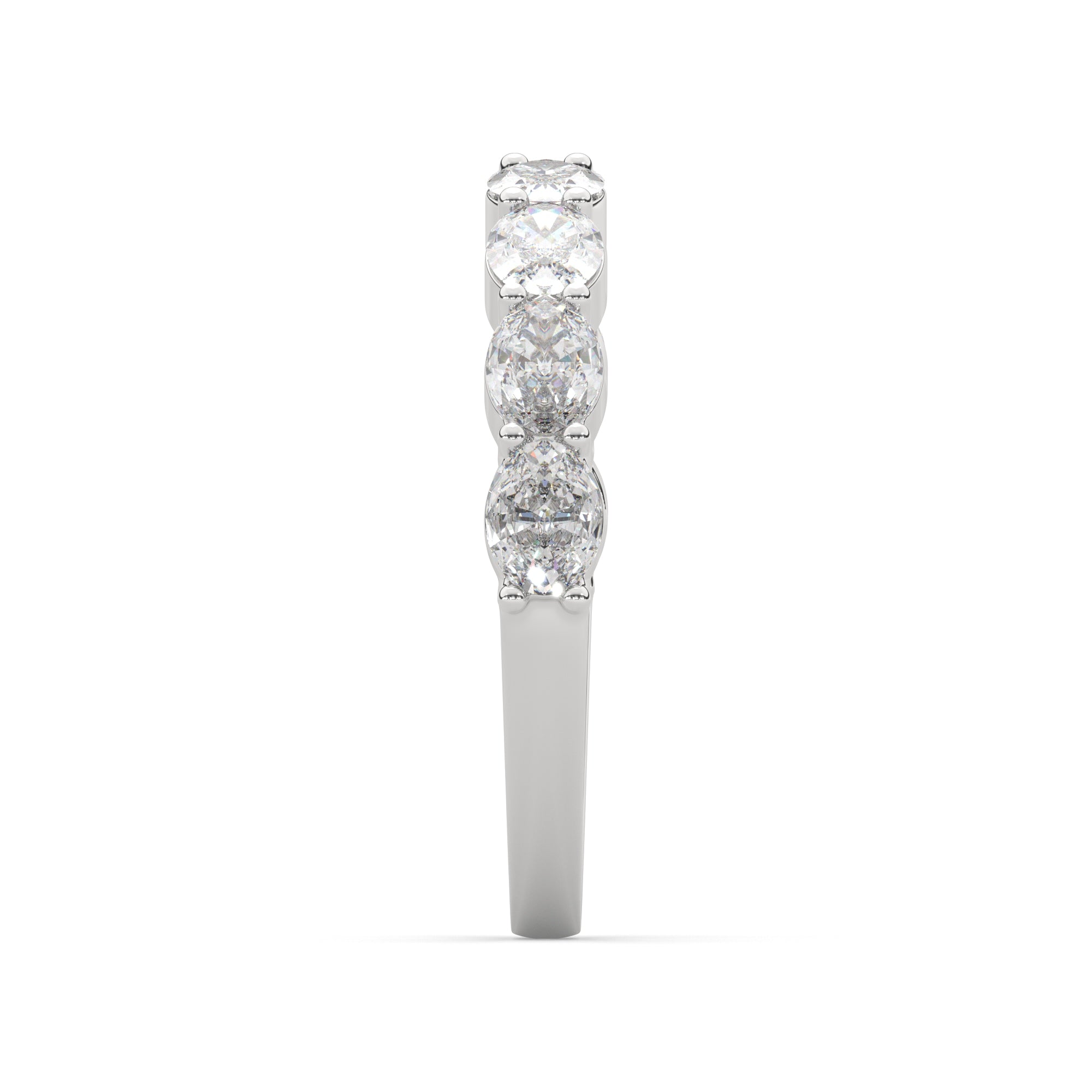 1.20 CTW Oval Half Eternity Ring