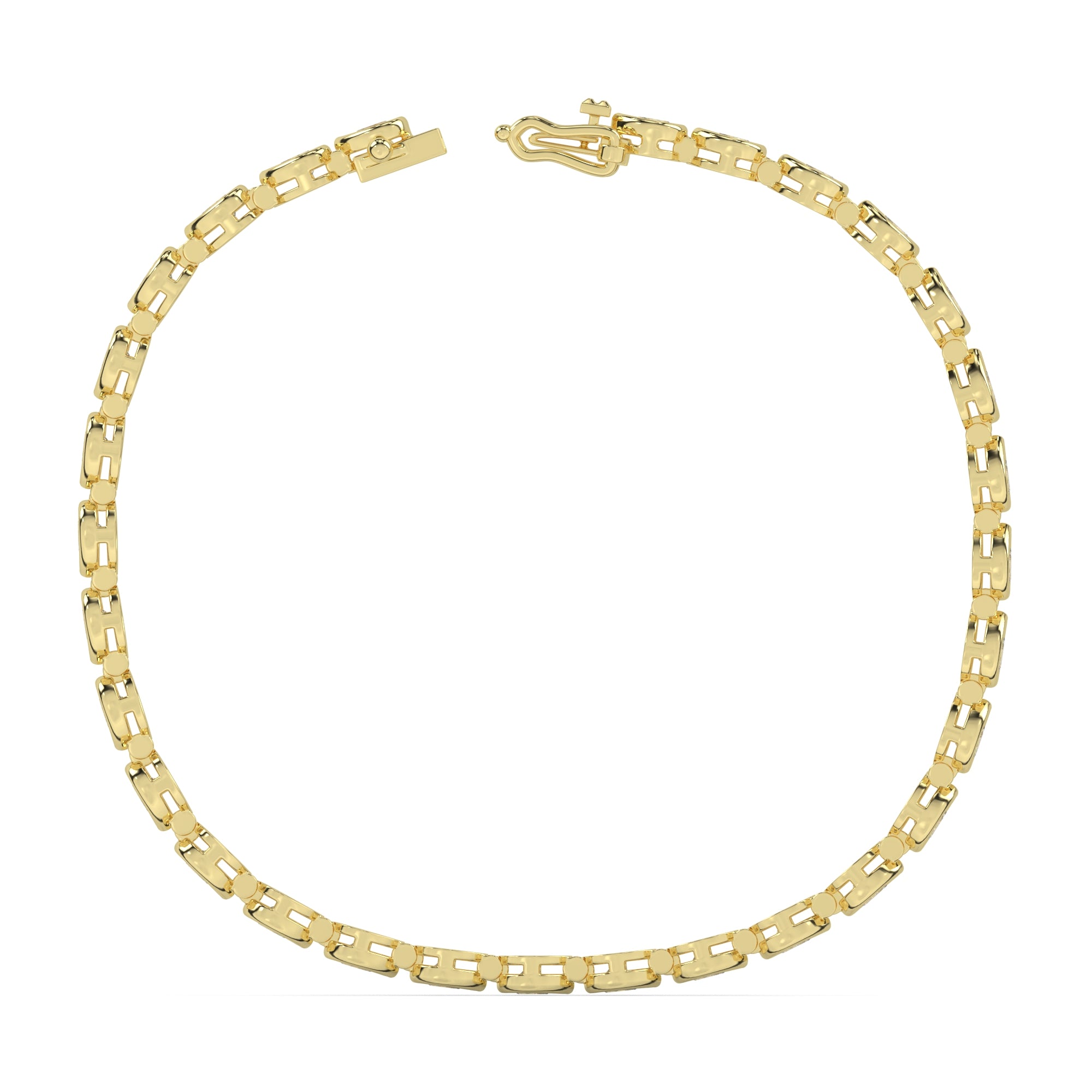 6.10 CTW Pear Lab Diamond Classic Bezel Tennis Bracelet