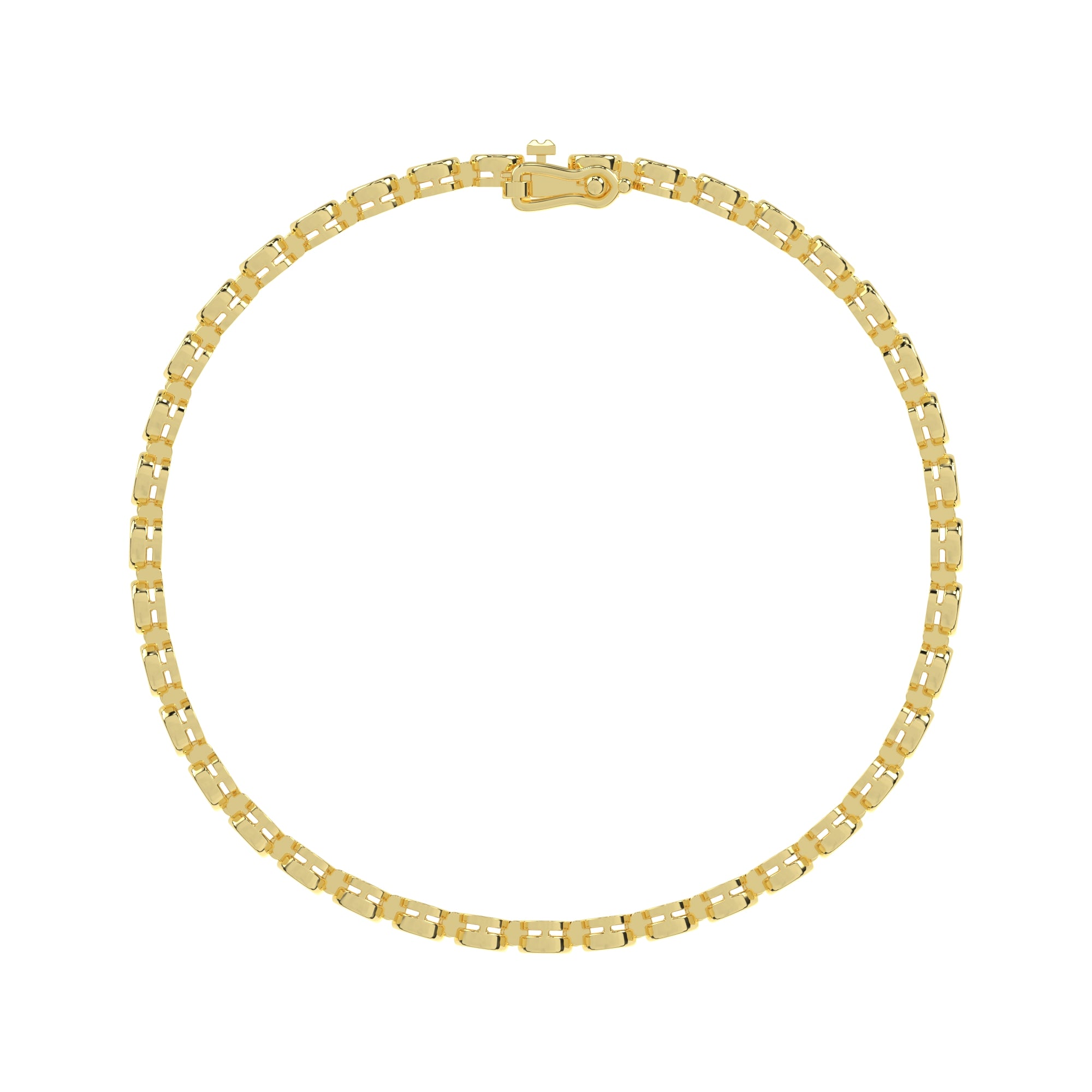 3.44 CTW Round Lab Diamond Classic Bezel Tennis Bracelet