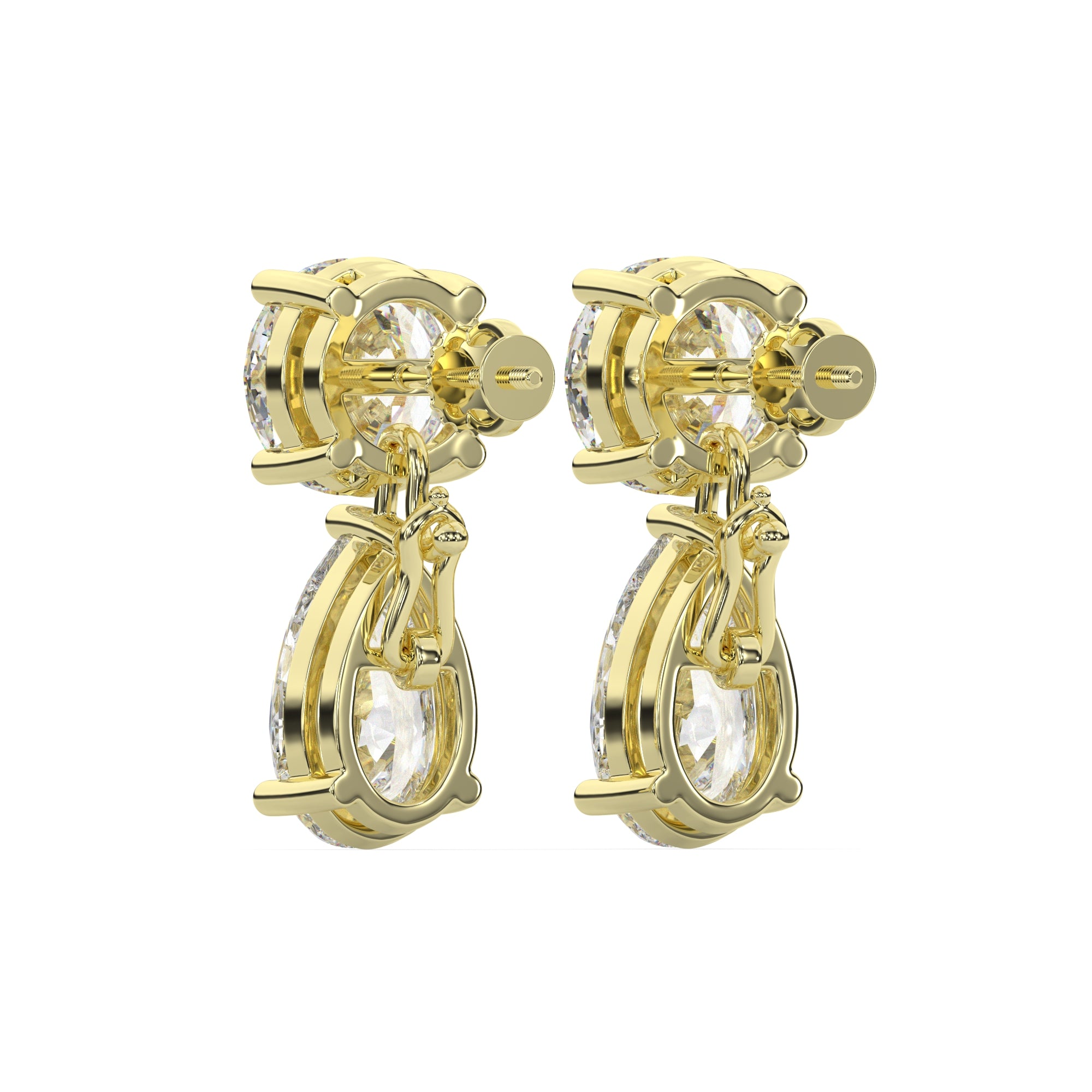 Classic Lab Grown Diamond Tear Drop Earring