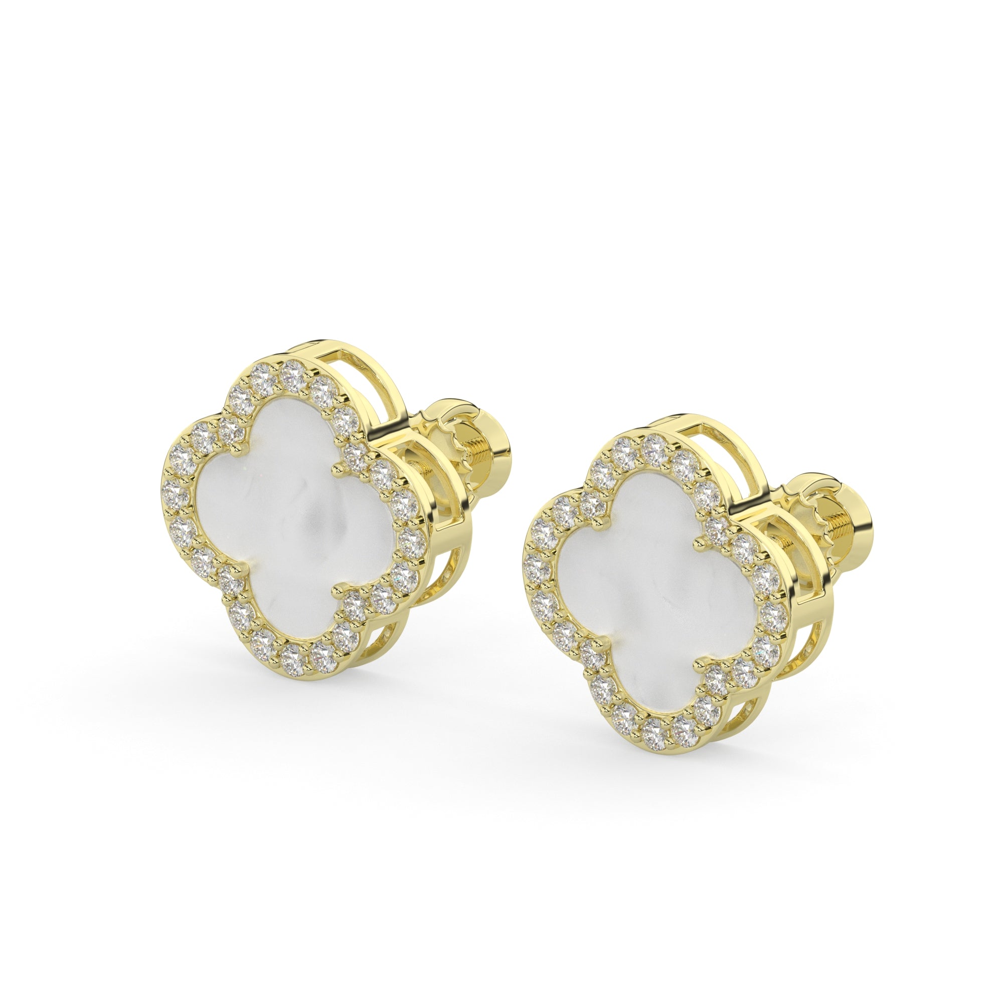 0.35 CTW Lab Grown Diamond Clover Diamond Earring