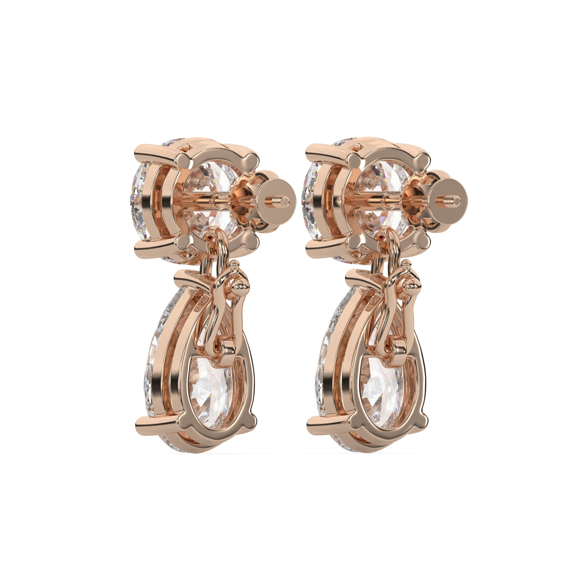 Classic Lab Grown Diamond Tear Drop Earring