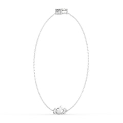 Marquise Lab Diamond Solitaire Bracelet