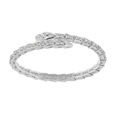 3.90 CTW Serpenti-Inspired Lab Grown Diamond Viper Wrap Bracelet