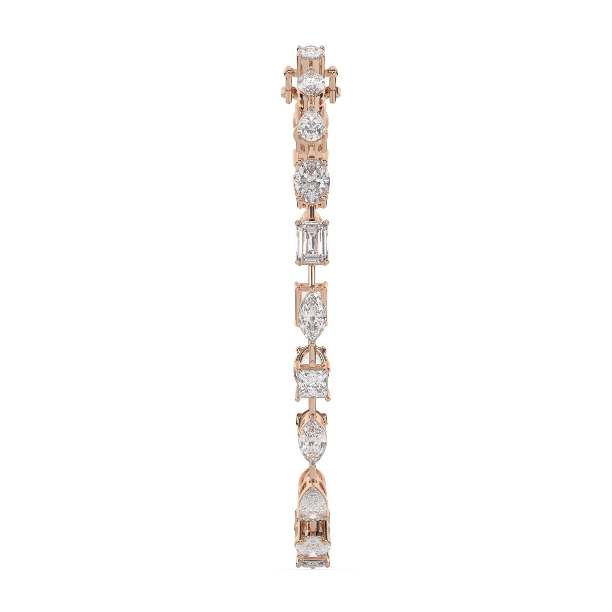 9.90 CTW Multishape Lab Grown Diamond Tennis Bracelet
