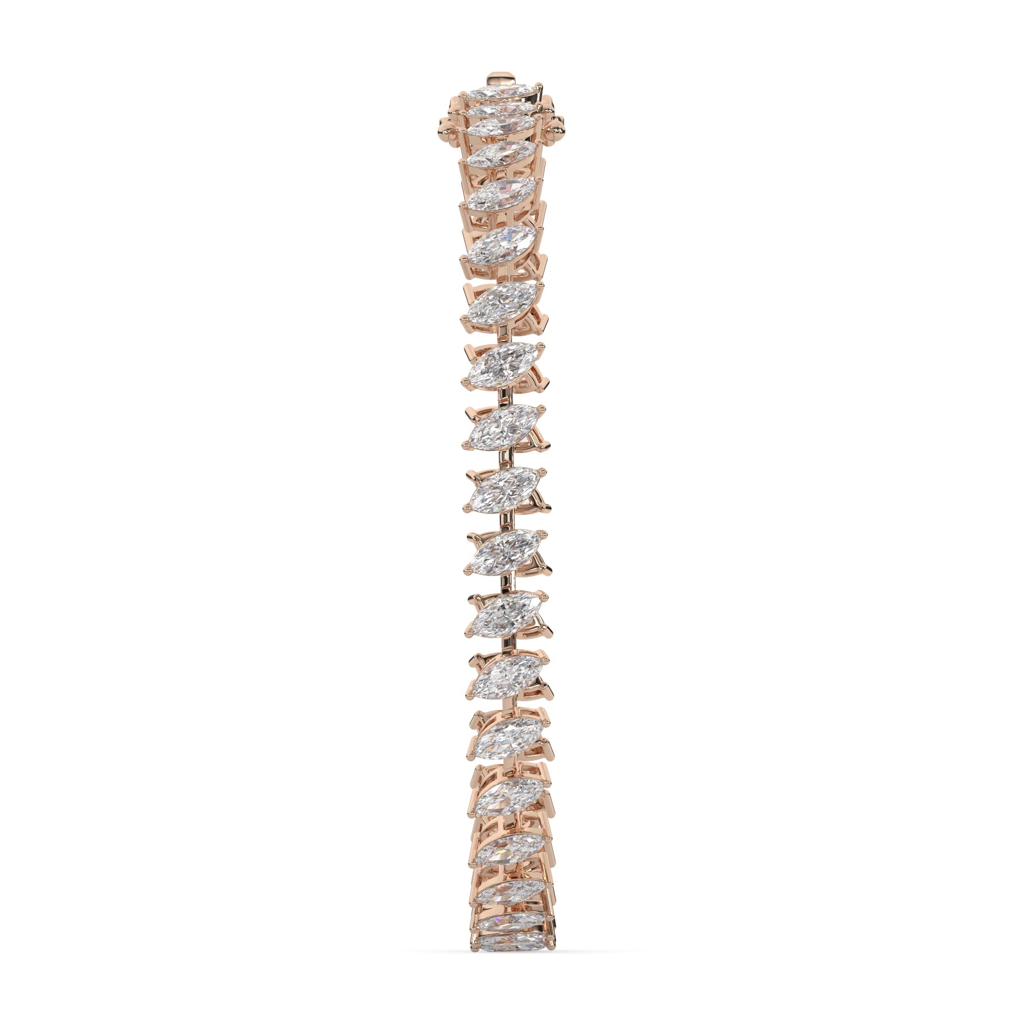 Delicate Marquise Lab Grown Diamond Tennis Bracelet