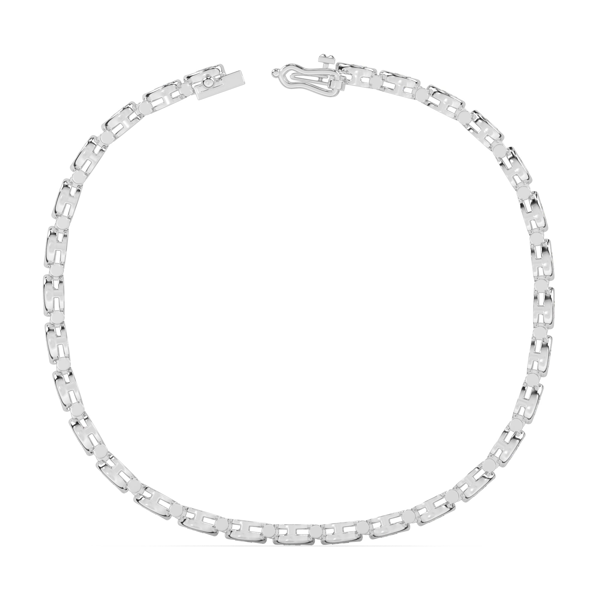 6.10 CTW Pear Lab Diamond Classic Bezel Tennis Bracelet