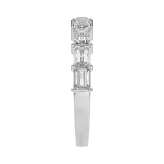 1.35 CTW Baguette Half Eternity Ring
