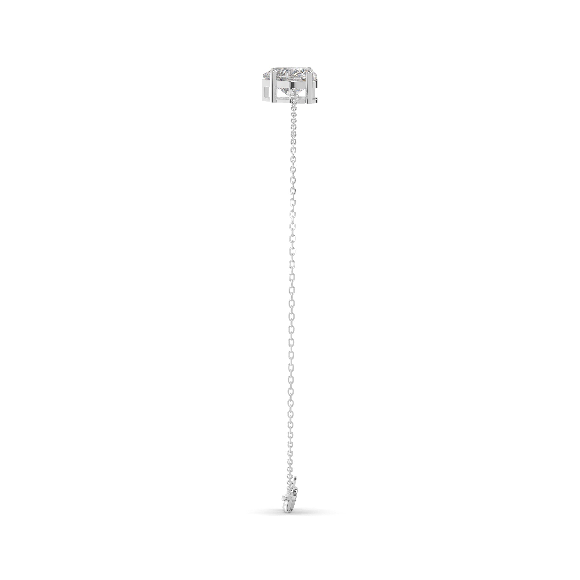 Heart Lab Diamond Solitaire Bracelet
