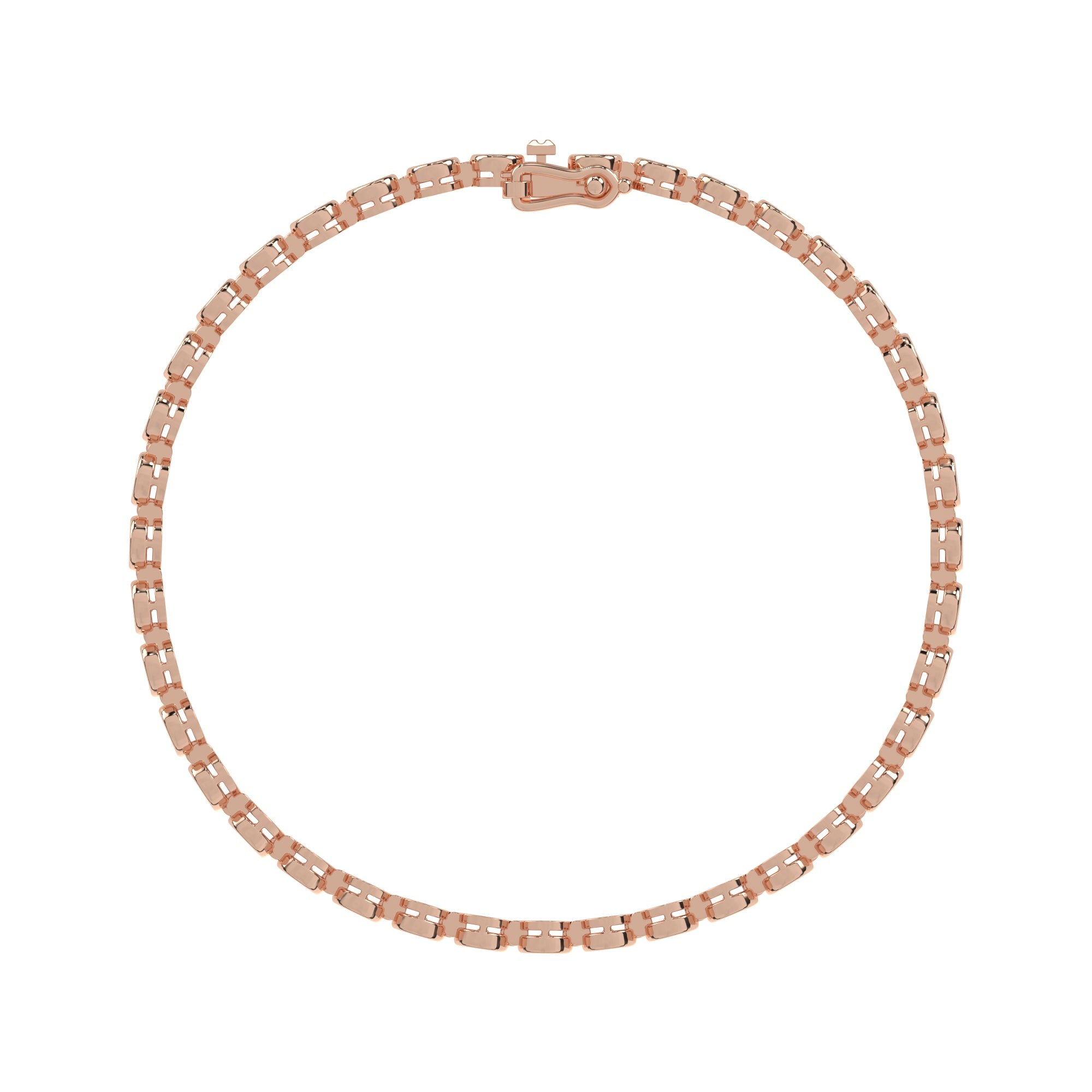 3.44 CTW Round Lab Diamond Classic Bezel Tennis Bracelet
