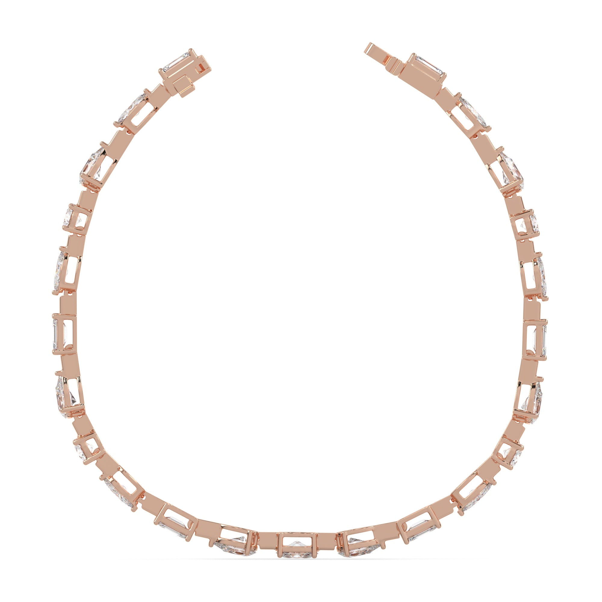 5.70 CTW Multishape Lab Grown Diamond Tennis Bracelet