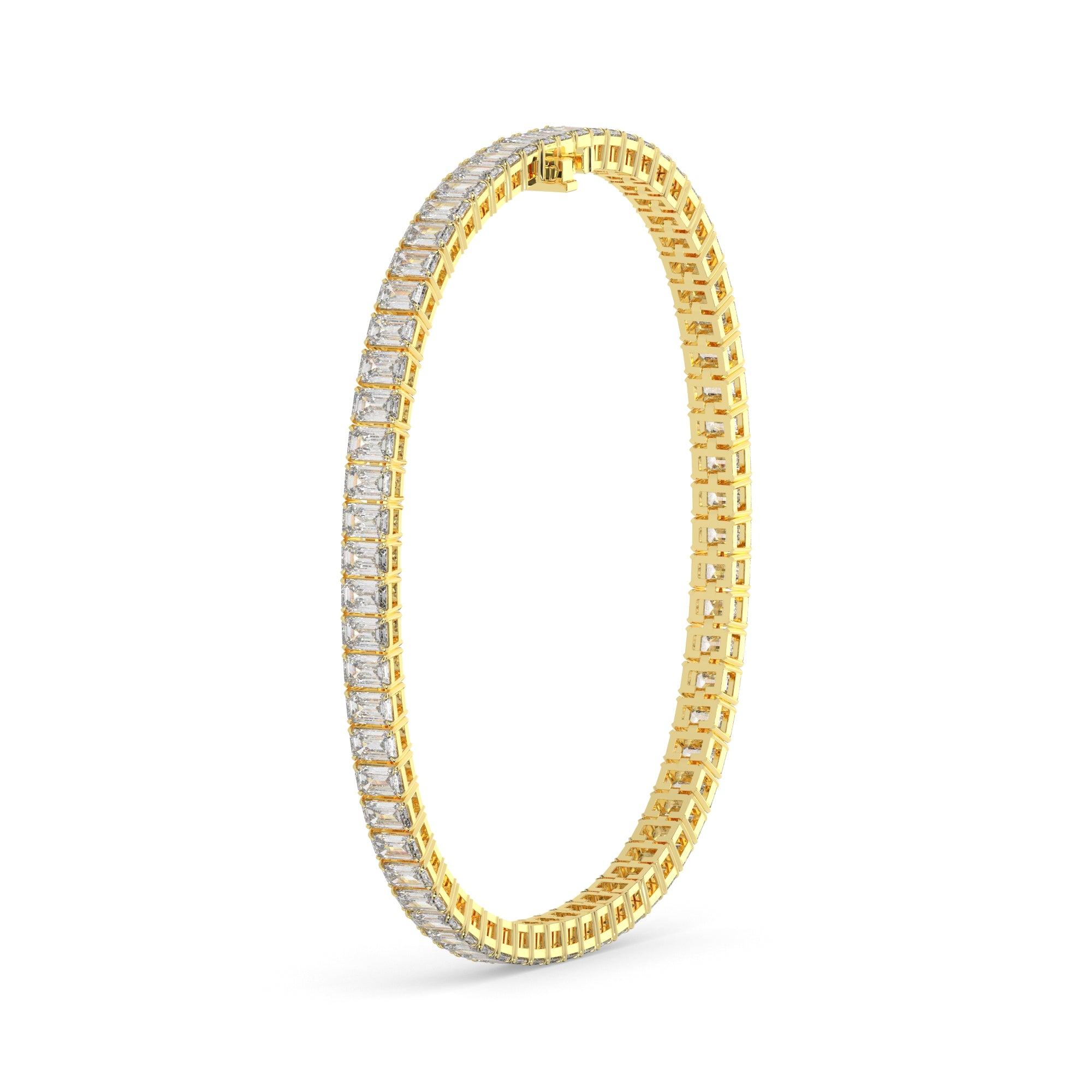8.30 CTW Emerald Lab Diamond Classic Tennis Bracelet
