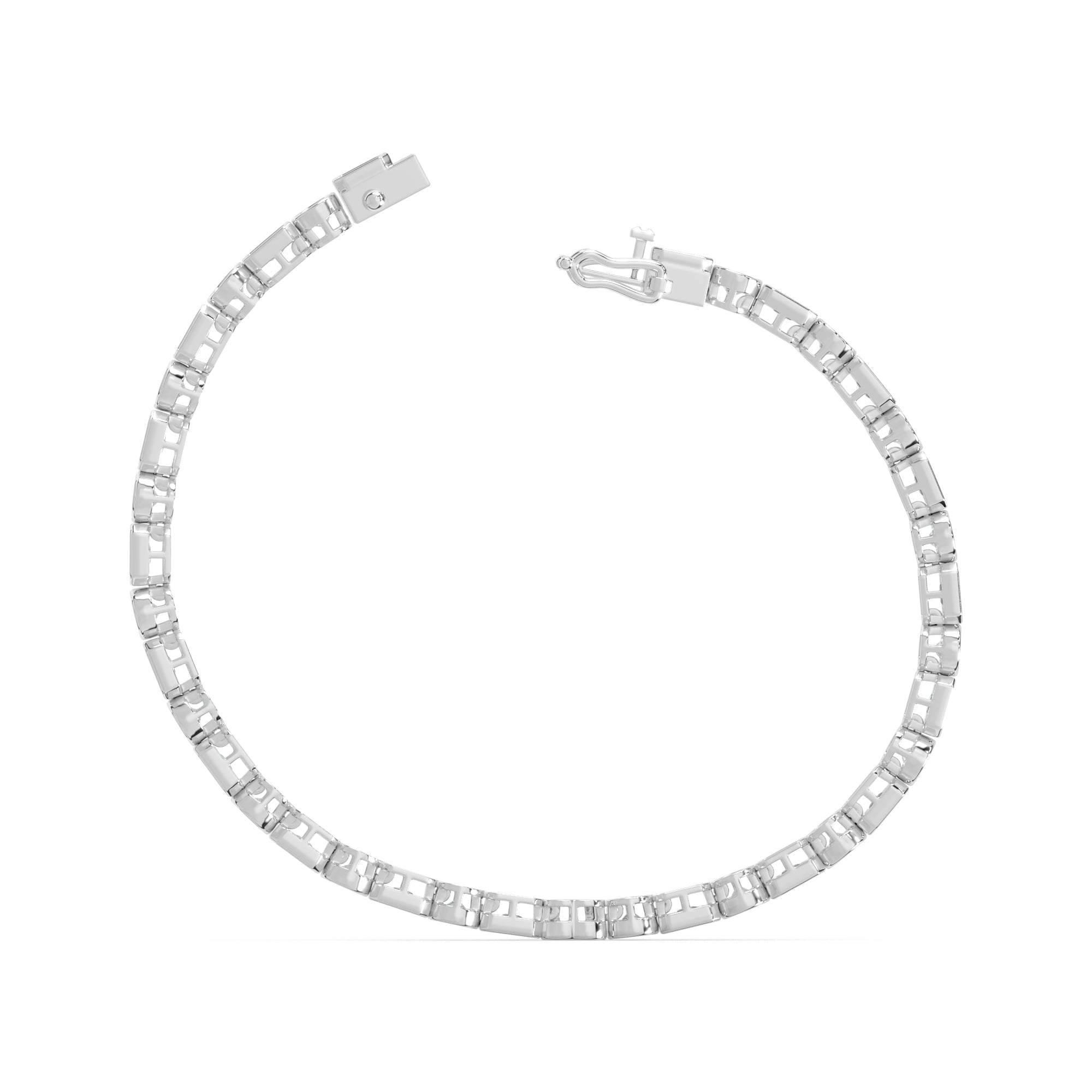 6.20 CTW Mixed-Cut Lab Grown Diamond Bezel Tennis Bracelet