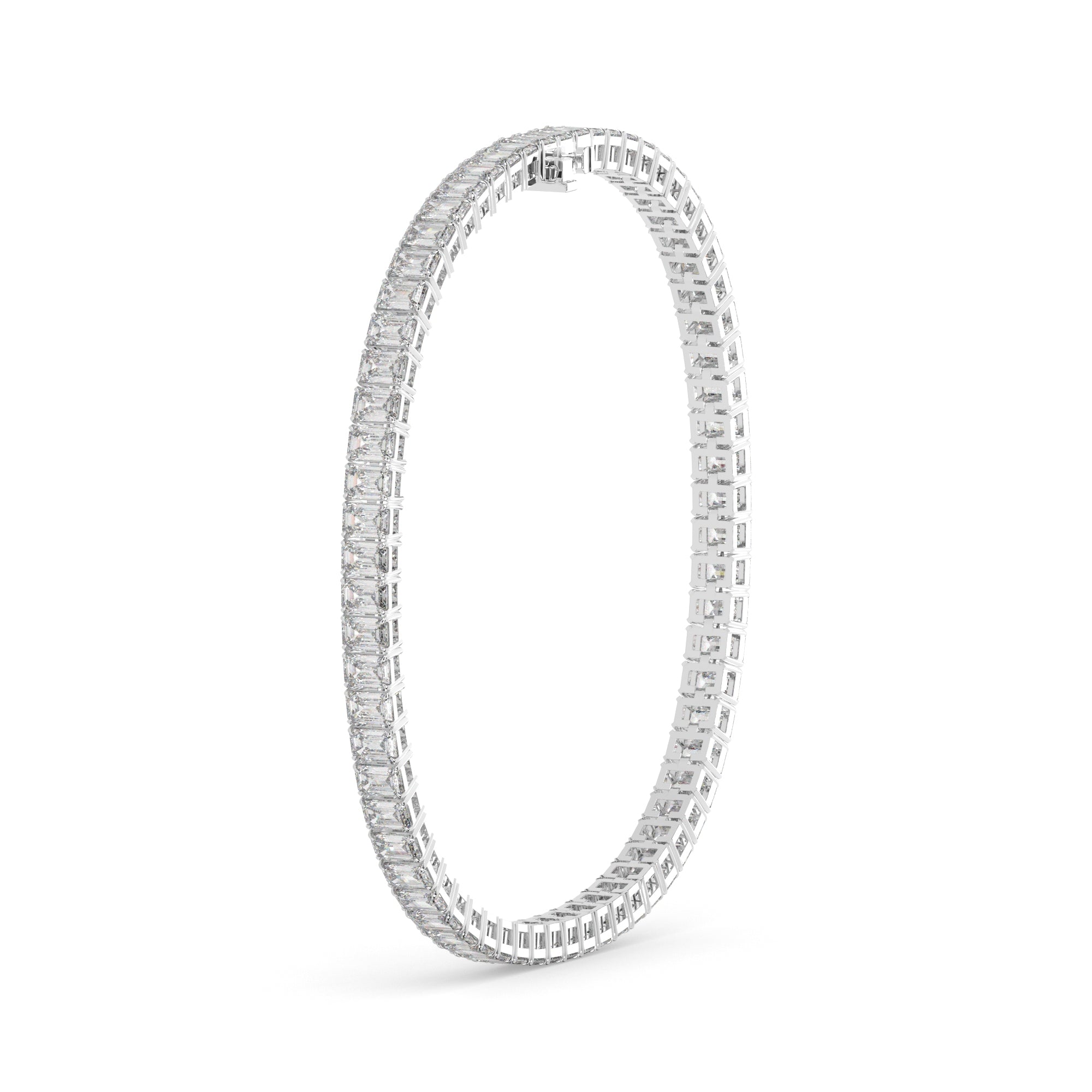 8.30 CTW Emerald Lab Diamond Classic Tennis Bracelet