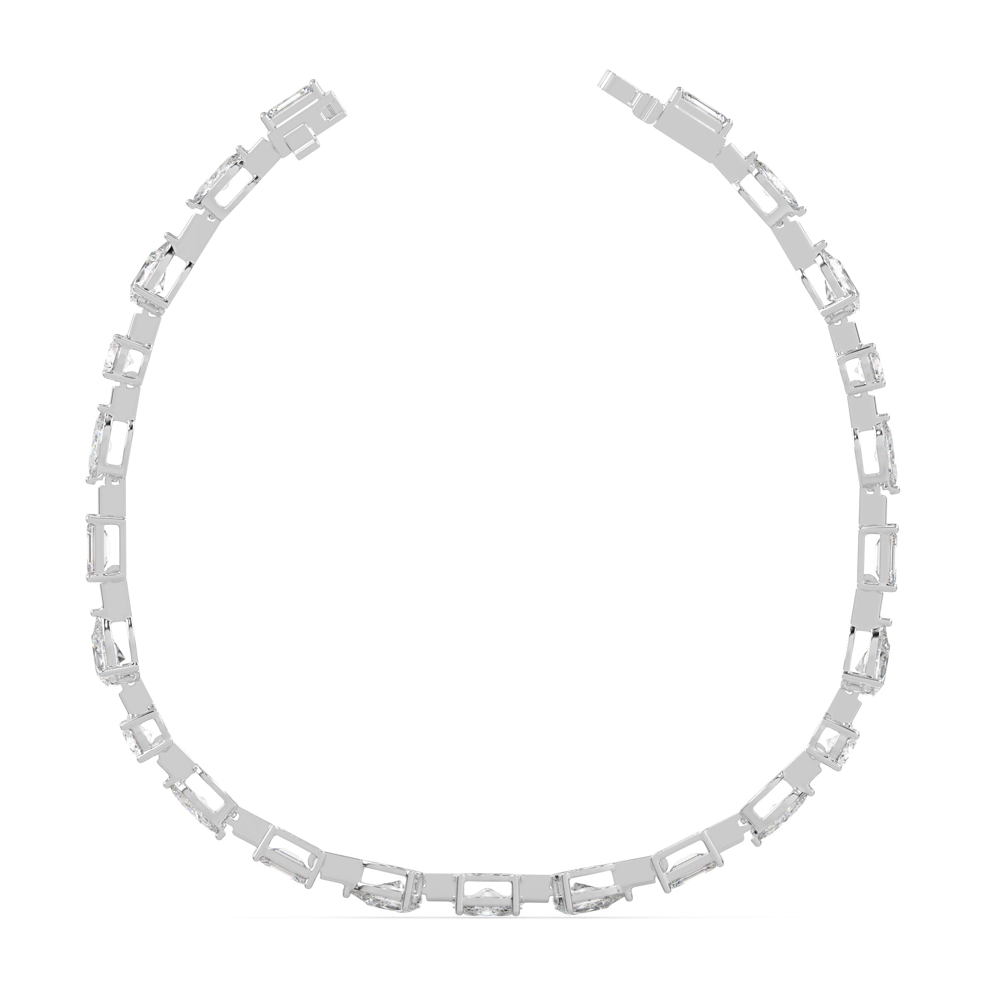5.70 CTW Multishape Lab Grown Diamond Tennis Bracelet