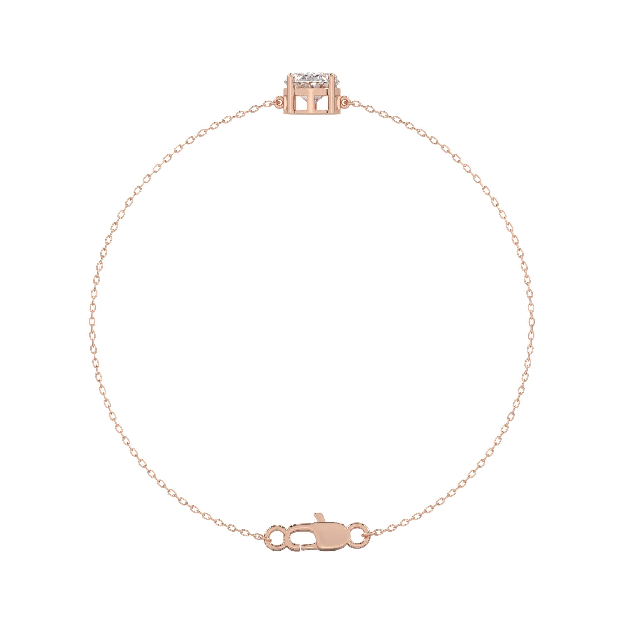 Oval Lab Diamond Solitaire Bracelet