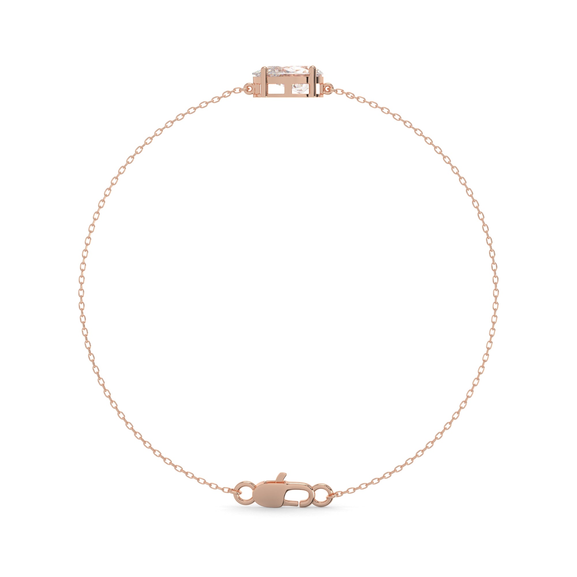 Pear Lab Diamond Solitaire Beacelet