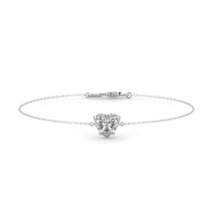 Heart Lab Diamond Solitaire Bracelet