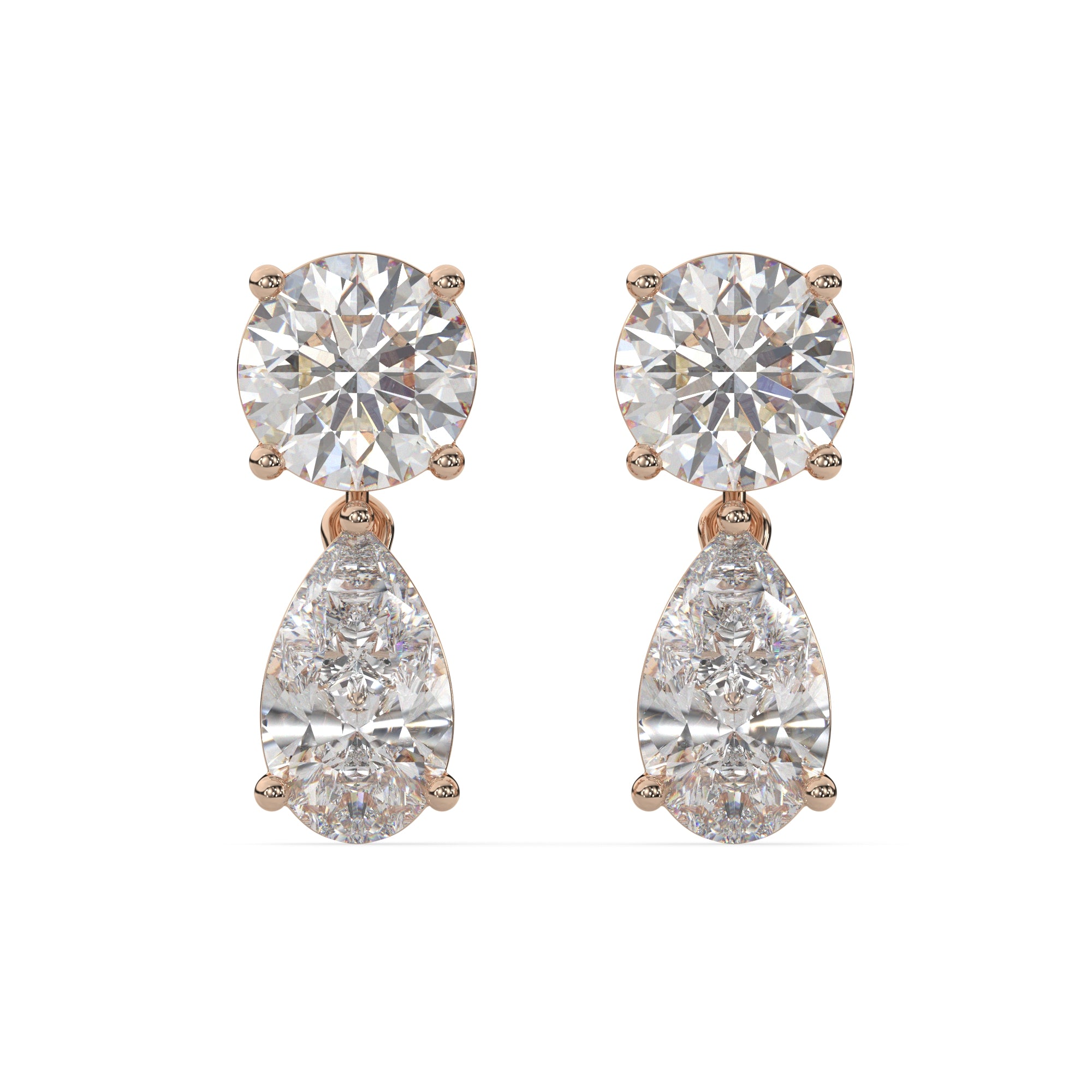Classic Lab Grown Diamond Tear Drop Earring