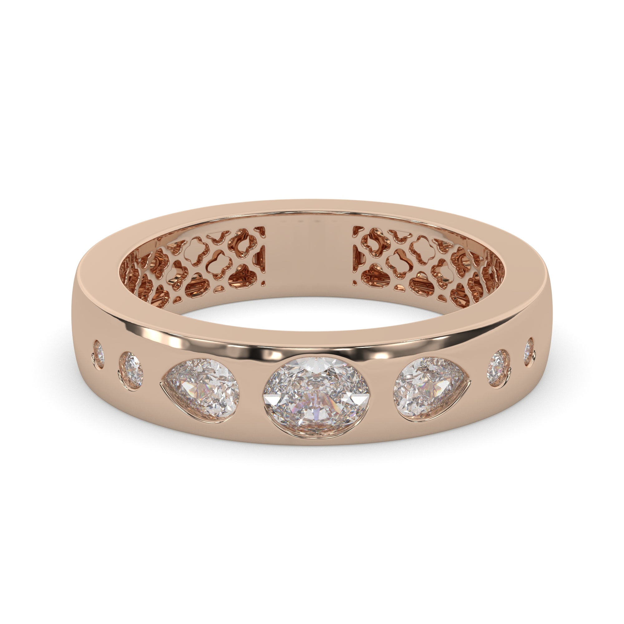 0.40 CTW Contemporary Bezel-Set Diamond Ring