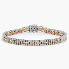 5.00 CTW Round Multicolor Tennis Bracelett