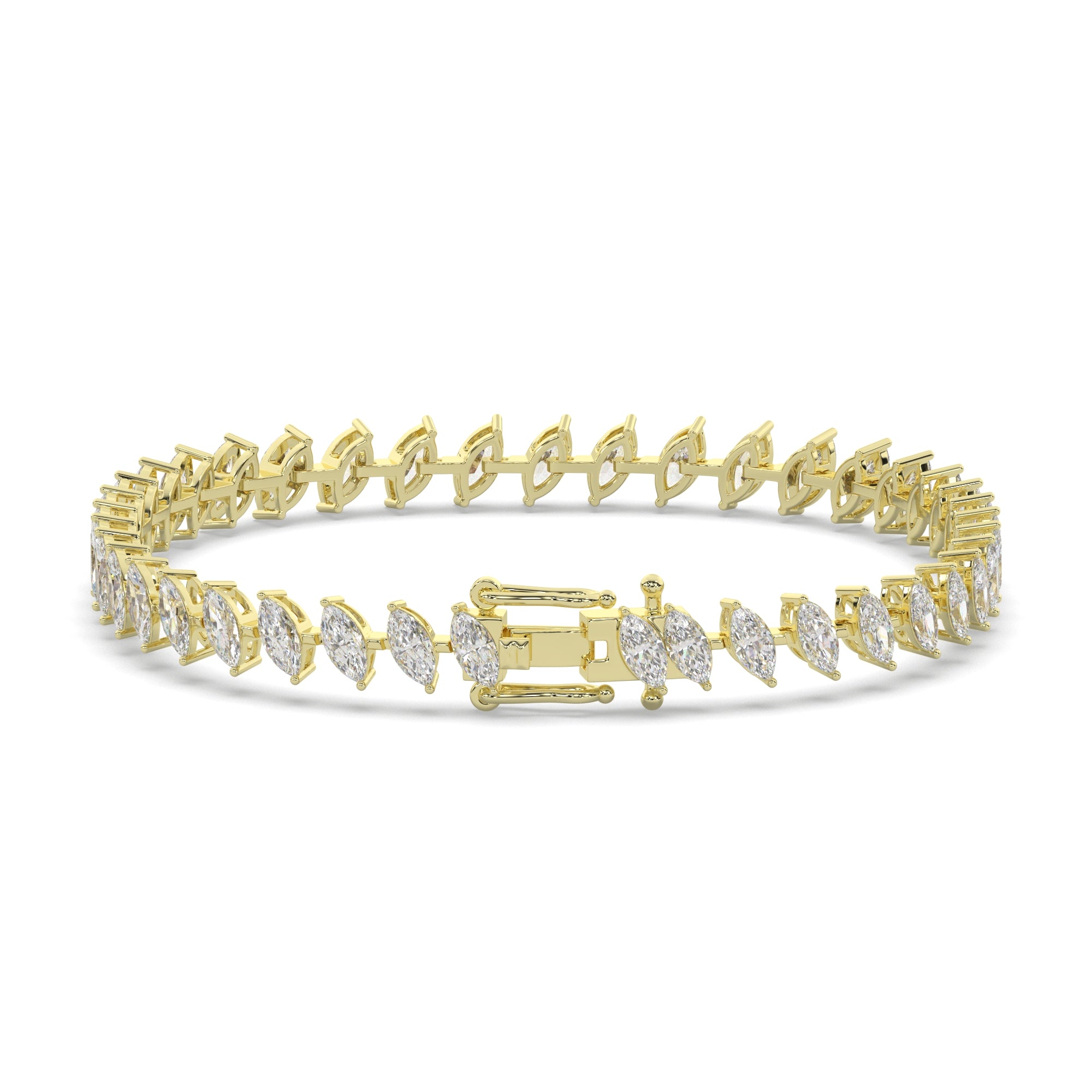 Delicate Marquise Lab Grown Diamond Tennis Bracelet