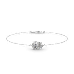 Pear Lab Diamond Solitaire Beacelet