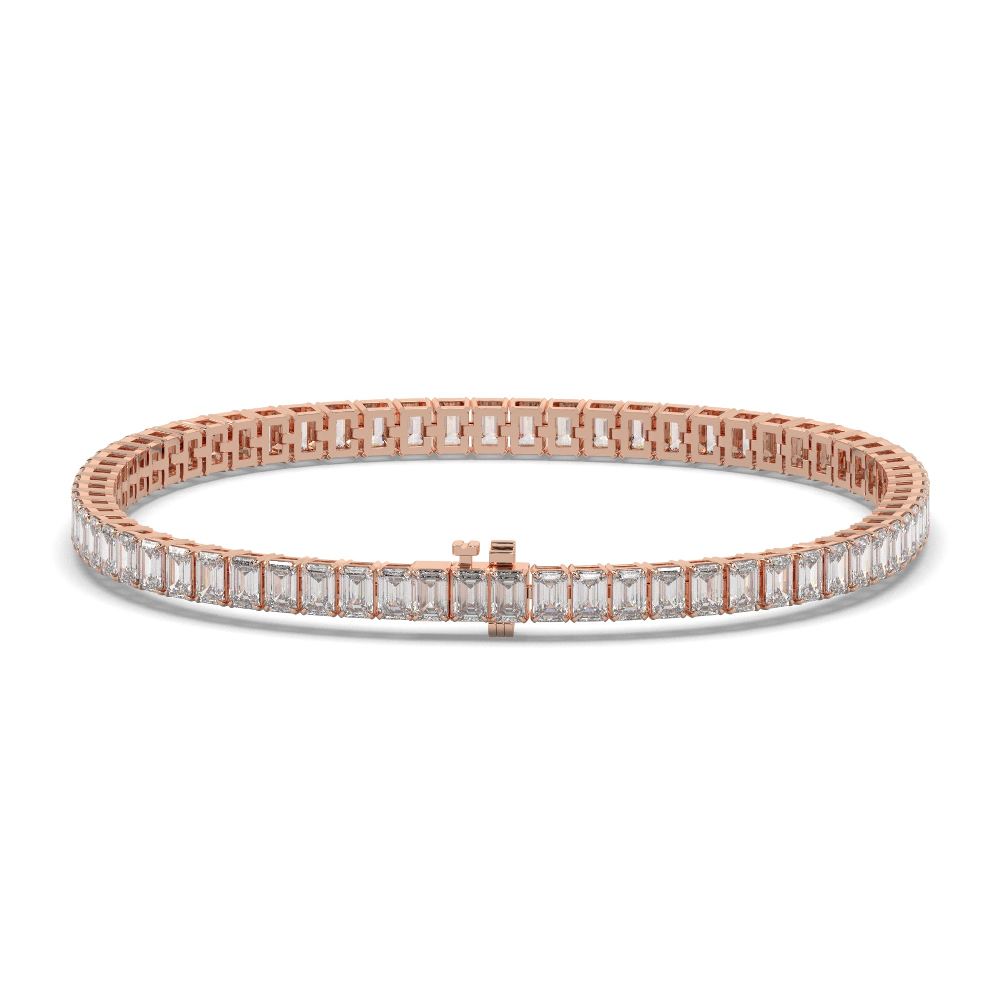 8.30 CTW Emerald Lab Diamond Classic Tennis Bracelet