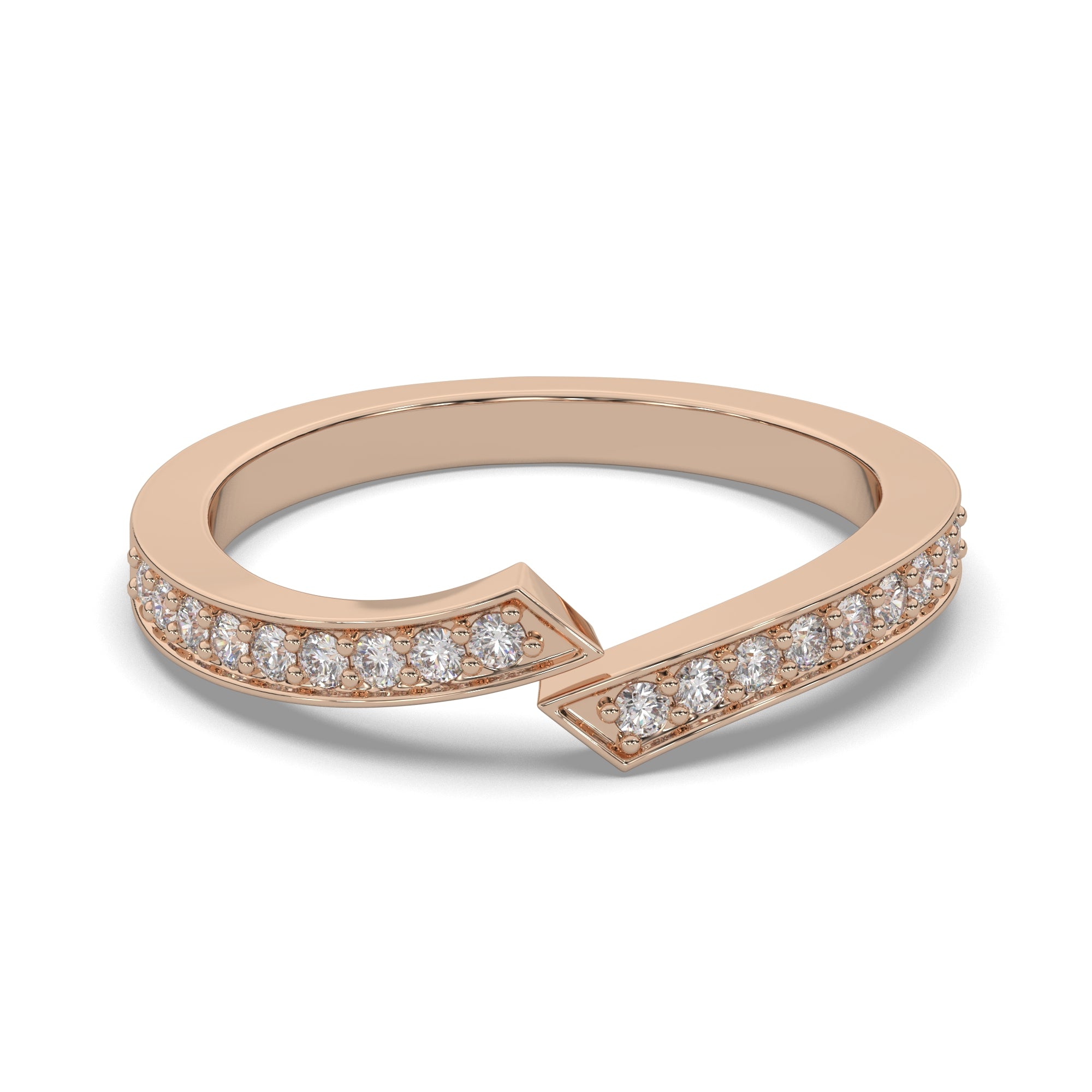 Pavé Diamond Open Wrap Diamond Band