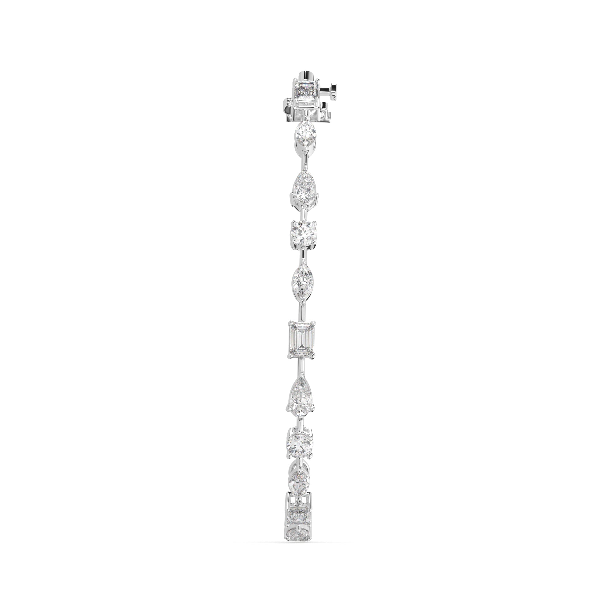 5.70 CTW Multishape Lab Grown Diamond Tennis Bracelet