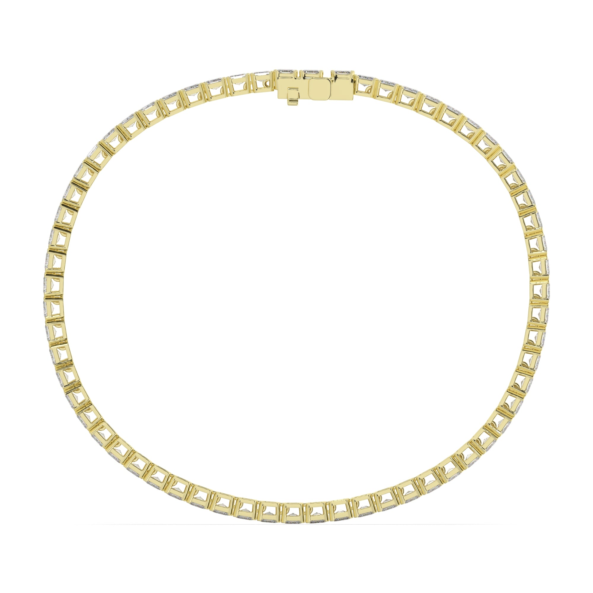 10 CTW Emerald Lab Diamond Classic Tennis Bracelet
