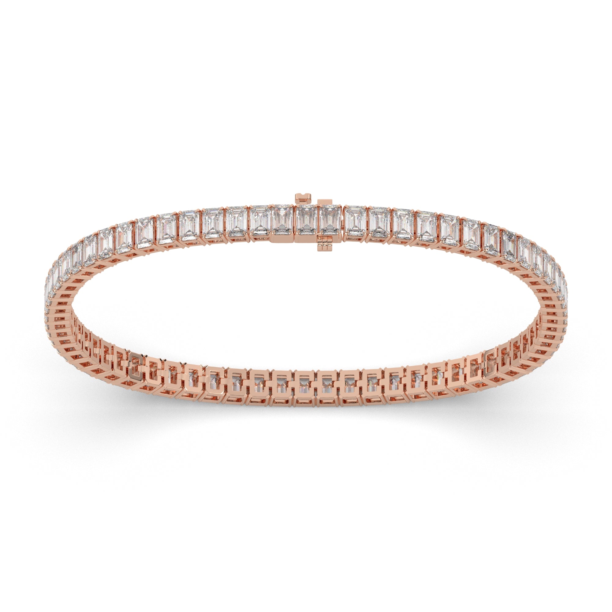 8.30 CTW Emerald Lab Diamond Classic Tennis Bracelet