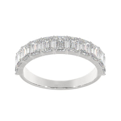 2.75 CTW Emerald Half Eternity Ring