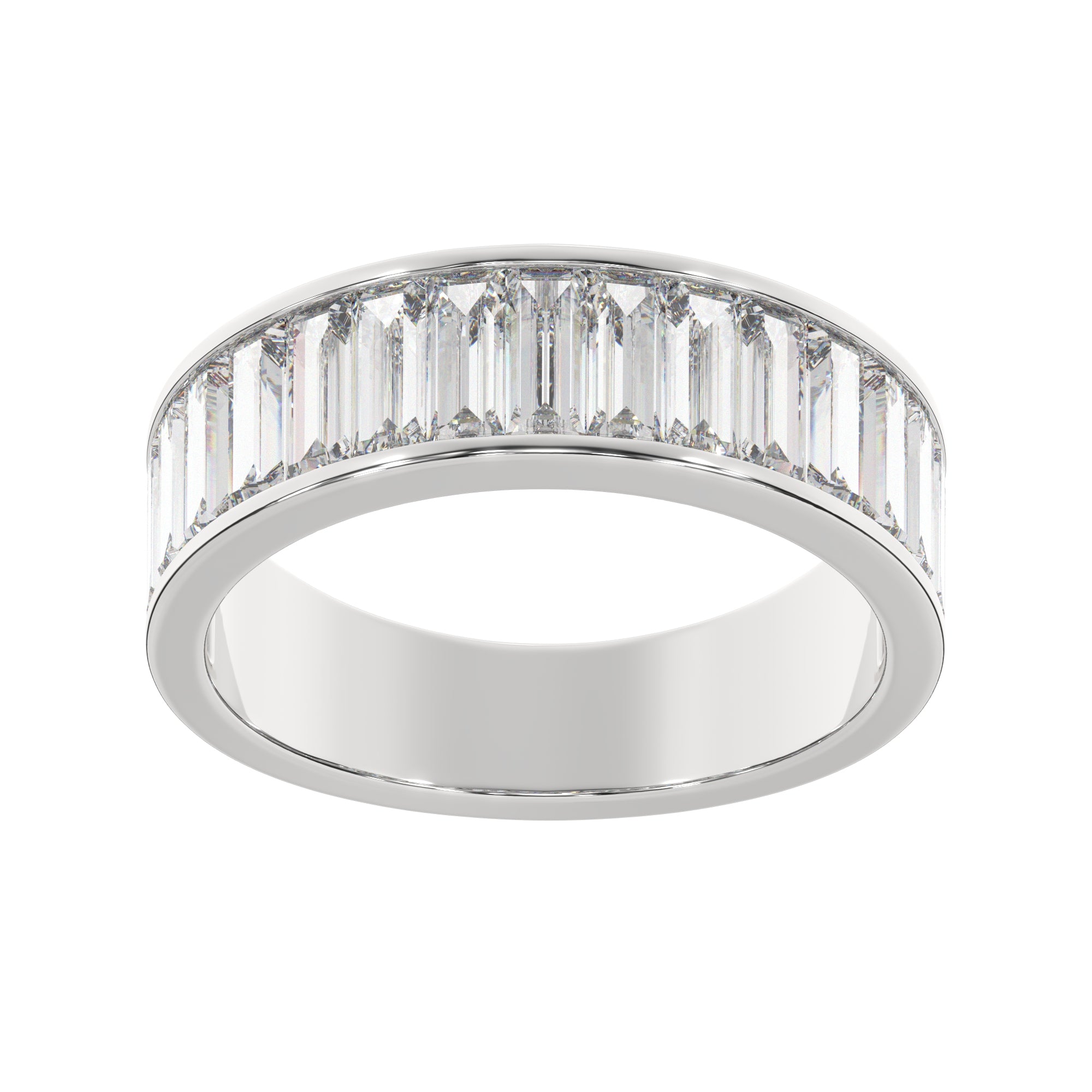3.00 CTW Channel-Set Baguette Lab Grown Diamond Eternity Ring
