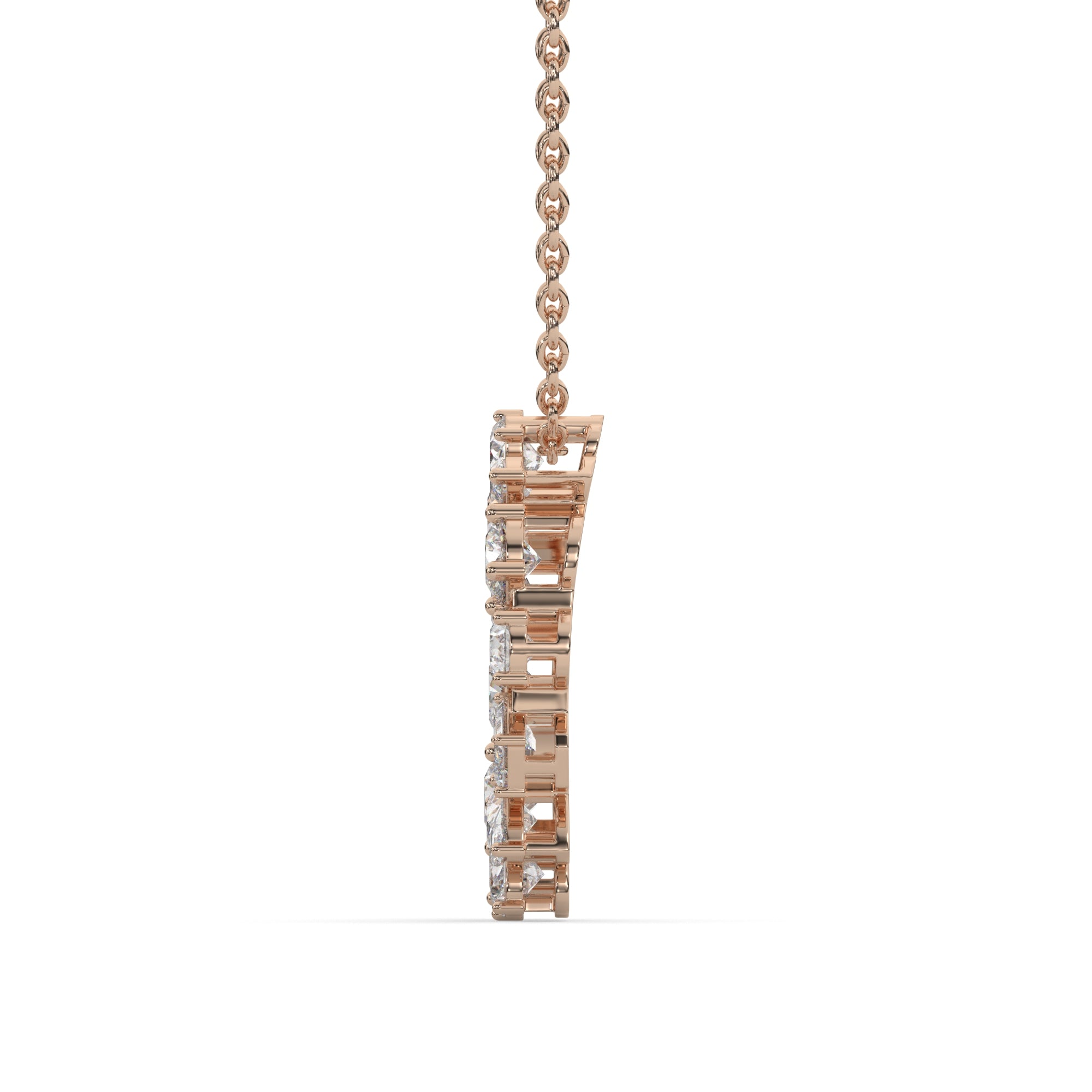 2.20 CTW Multi-Shape Lab Grown Diamond Circle Pendant